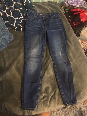 American Eagle Curvy Dark Blue Women's Skinny Jeans